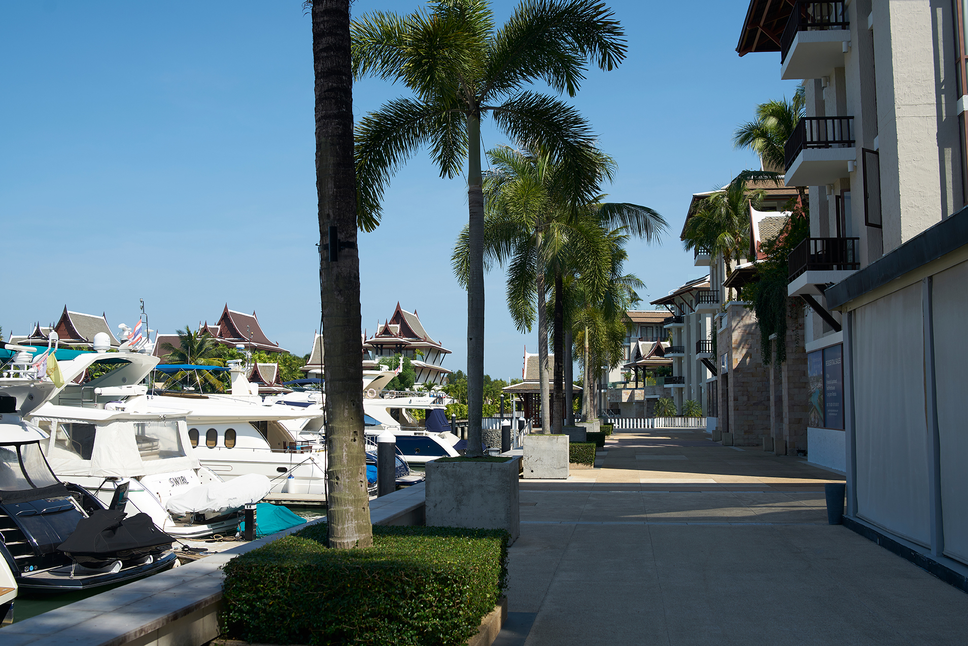 Phuket, Phuket Island / Thailand - February 25TH 2019: Royal Phuket Marina is a premier marina of Thailand and the whole Asia, with a great location and many facilities in the marina complex